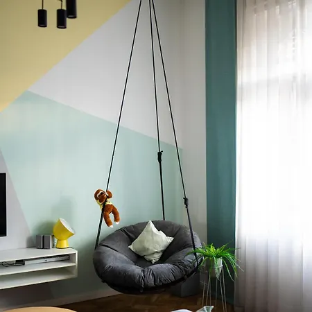 Modern, Design Lakas A Margit-sziget Mellett アパート