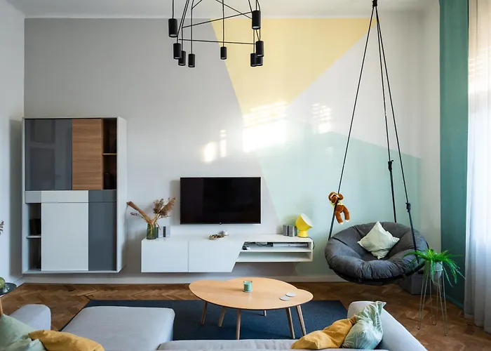 Modern, Design Lakas A Margit-sziget Mellett Διαμέρισμα