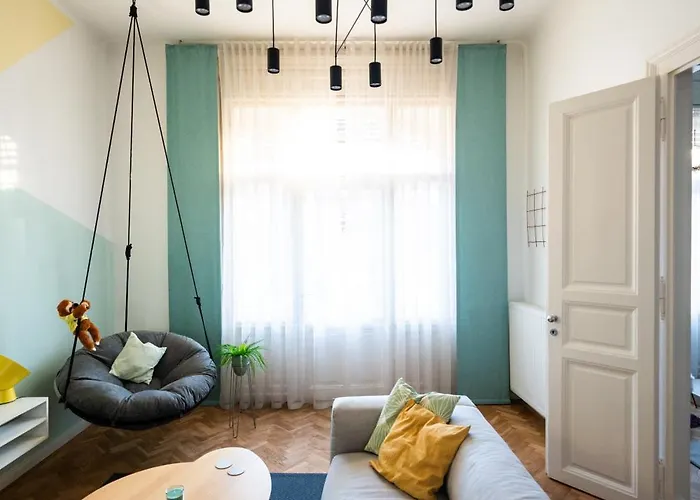 Modern, Design Lakas A Margit-sziget Mellett דירה