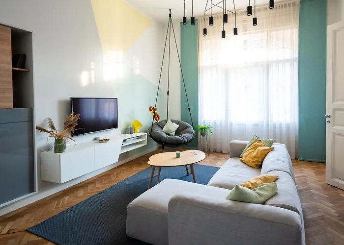 Apartament Modern, Design Lakas A Margit-sziget Mellett *